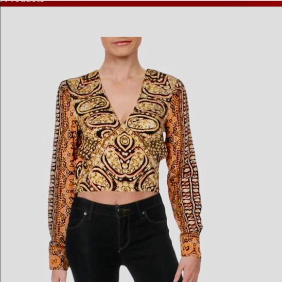 Free People Wild and Free Cropped Blouse - Picture 8 of 8